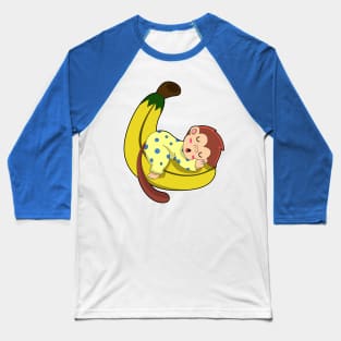 Monkey at Sleeping in Pajamas Baseball T-Shirt